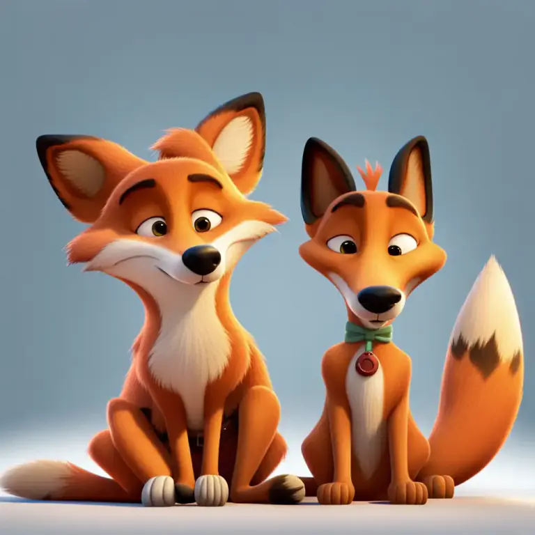 Visual representation of "tod" - The name of a character, Tod, in the book 'The Fox and the Hound'.