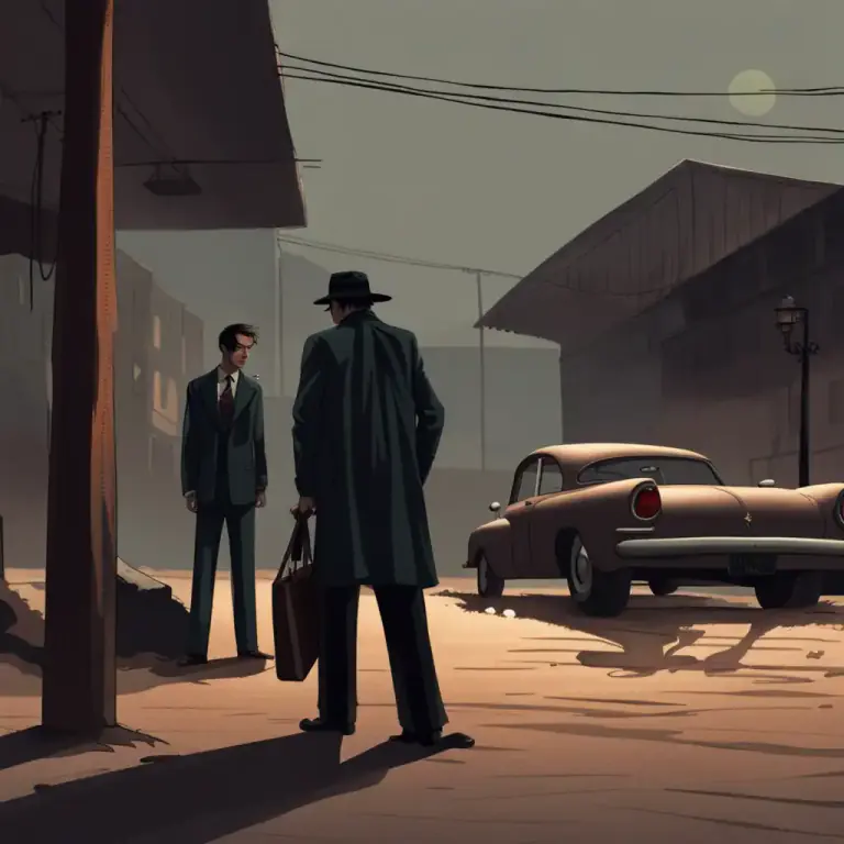 Visual representation of "take somebody for a ride" - To murder someone, usually by driving them to a remote location
