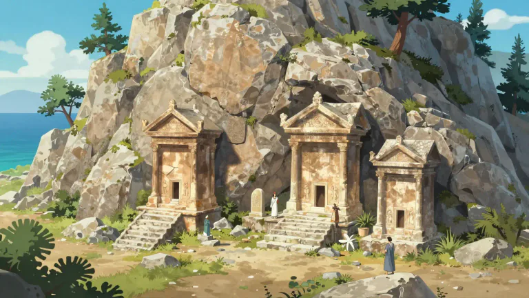 Visual representation of "lycian" - Relating to Lycia, an ancient region located in southwestern Turkey, known for its unique culture and historical significance.