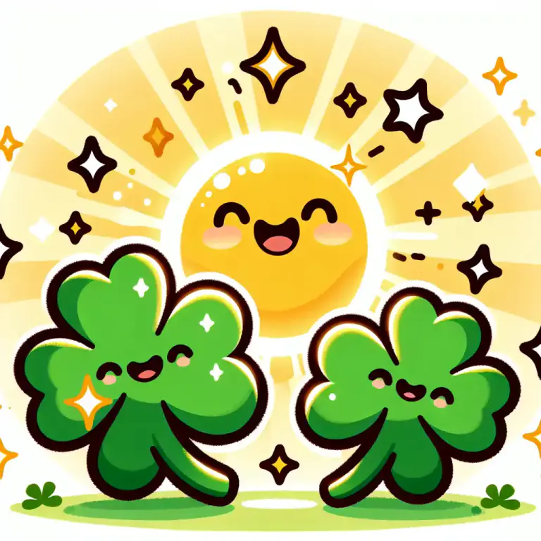 Visual representation of "happy" - Fortunate or lucky