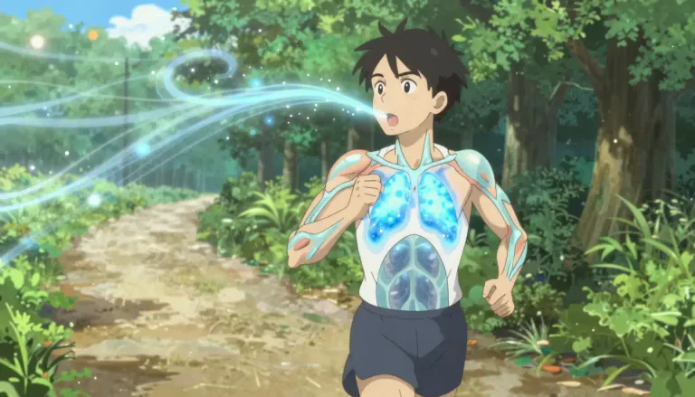 Visual representation of "aerobic" - Related to or using oxygen