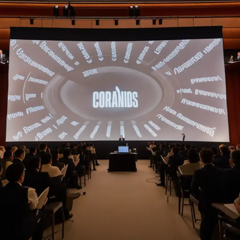 Visual representation of "onstage" - Involved in a public event or media.