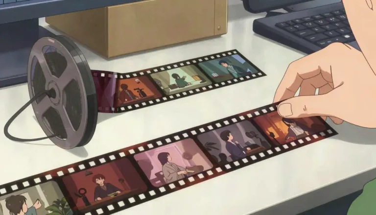 Visual representation of "footage" - the length of a film or video recording