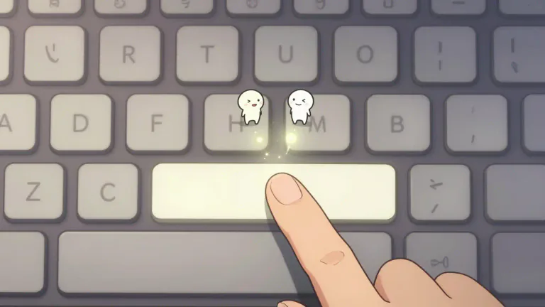 Visual representation of "spacebar" - The spacebar is the long key on a keyboard which is used to create spaces between words or characters.