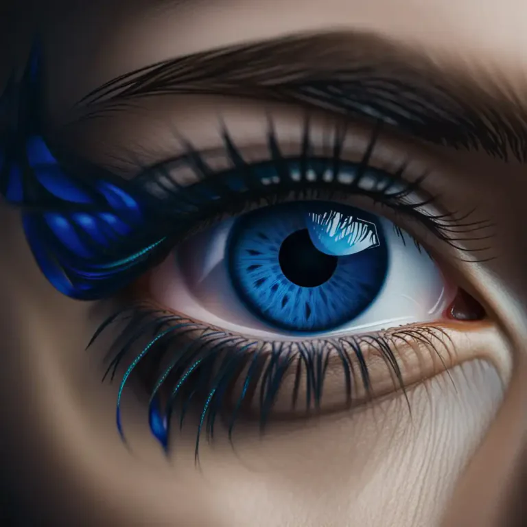 Visual representation of "iris" - In the eye, the circular colored part surrounding the pupil.