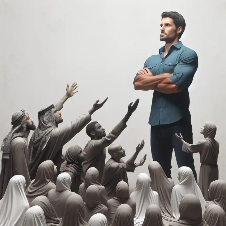 Visual representation of "proud" - Feeling that you are better or more important than other people
