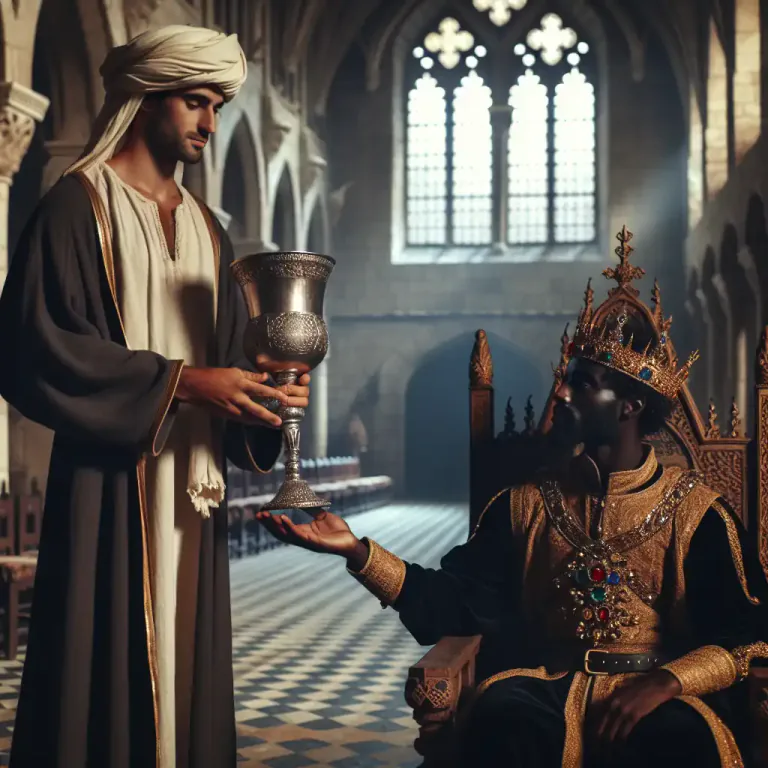 Visual representation of "knave" - A male servant