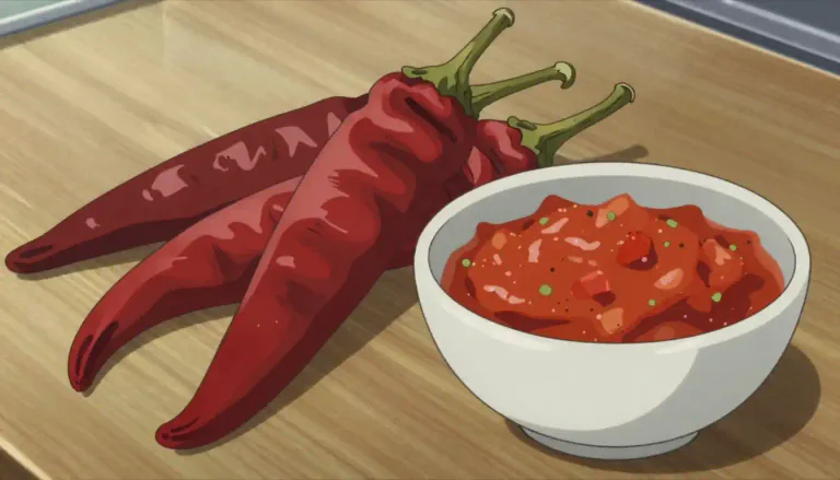 Visual representation of "guajillo" - A dried chili pepper from Mexico, typically mild to medium in heat, often used in cooking to add flavor and depth to dishes.
