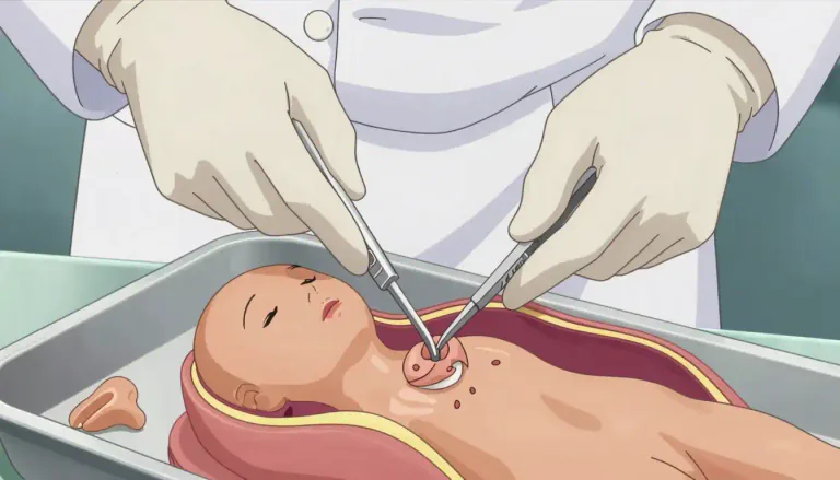 Visual representation of "curettage" - Curettage is a surgical procedure in which a thin instrument called a curette is used to scrape tissue from a body cavity.