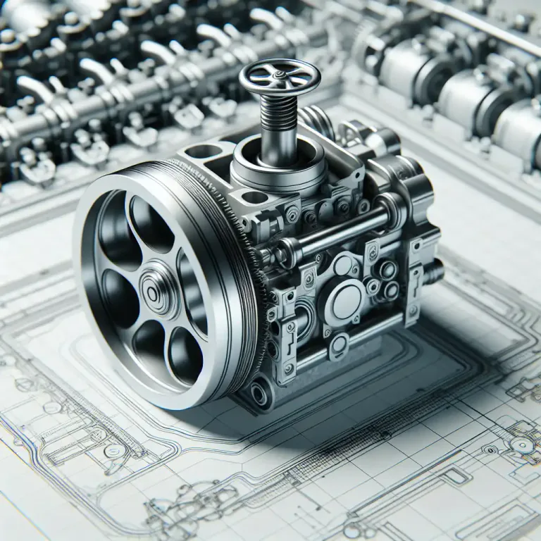 Visual representation of "poppet" - A mechanical device in engines and pumps, typically a mushroom-shaped object that moves up and down in a tube.