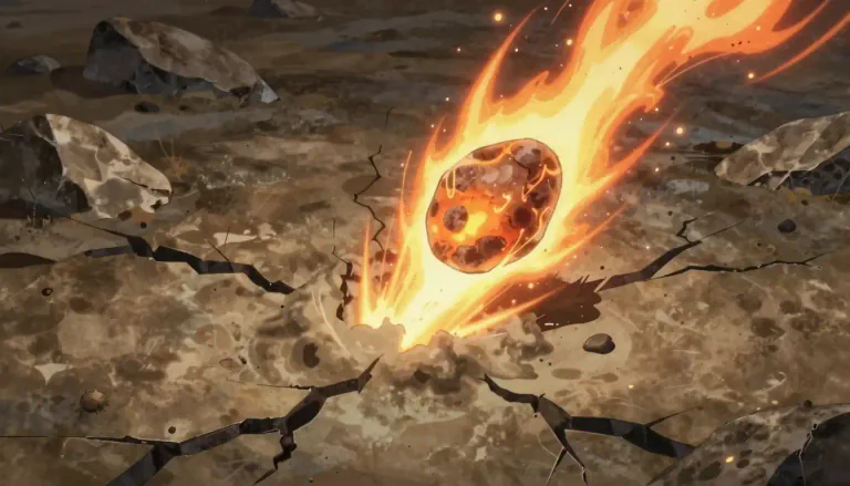 Visual representation of "impactor" - An object that collides with another object, often in a context of impact forces.