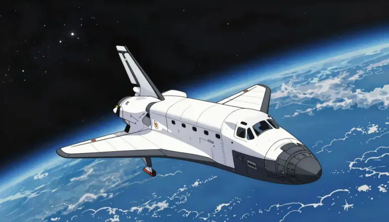 Visual representation of "spaceplane" - A spaceplane is a vehicle that can operate in both the atmosphere and outer space, often designed for reusable missions.