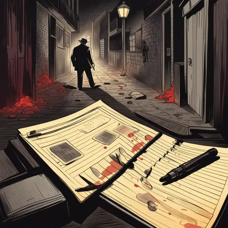 Visual representation of "gory" - Describing in specific and vivid details, especially those involving death or violence.