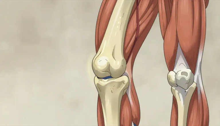 Visual representation of "patellofemoral" - Relating to the area or joint between the patella and the femur in the knee.
