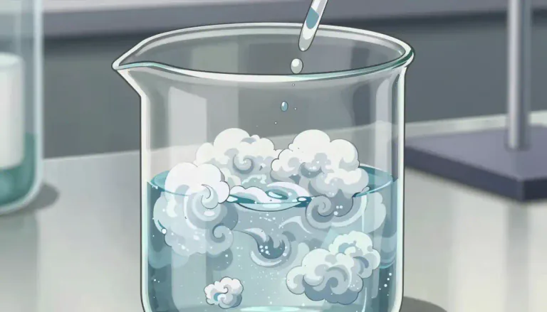 Visual representation of "precipitator" - A substance that causes precipitation in a chemical reaction.