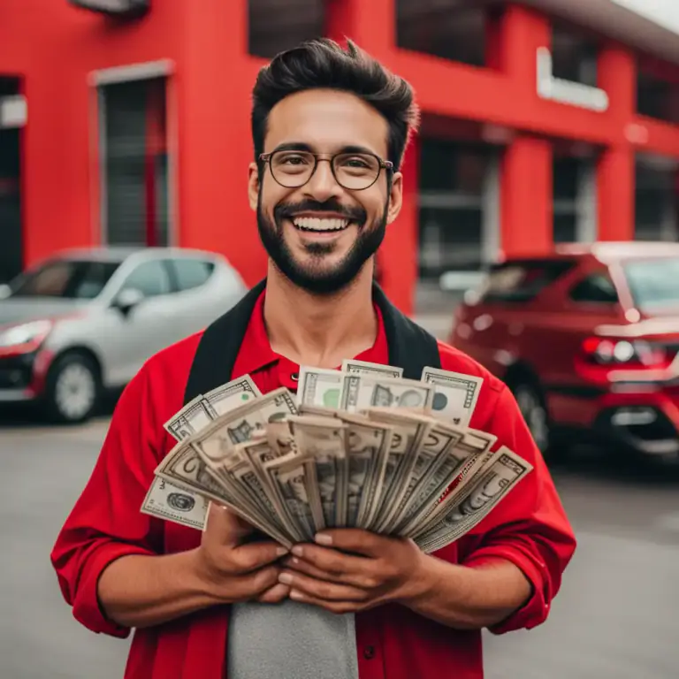 Visual representation of "cash in hand" - Money in the form of notes and coins that you have immediately available.