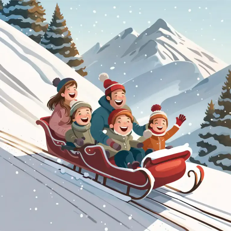 Visual representation of "sleigh" - To ride or transport using a sleigh