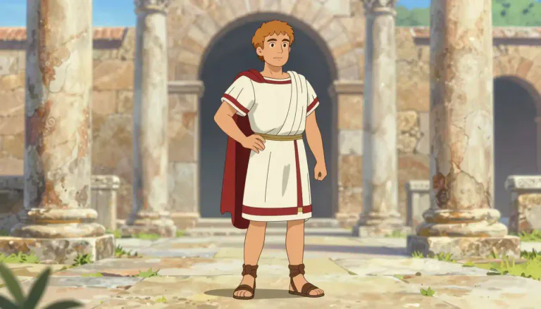 Visual representation of "roman" - A person from Rome, Italy.