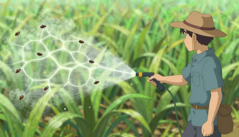 Visual representation of "organophosphate" - A type of chemical used in agriculture to control pests by affecting their nervous system.