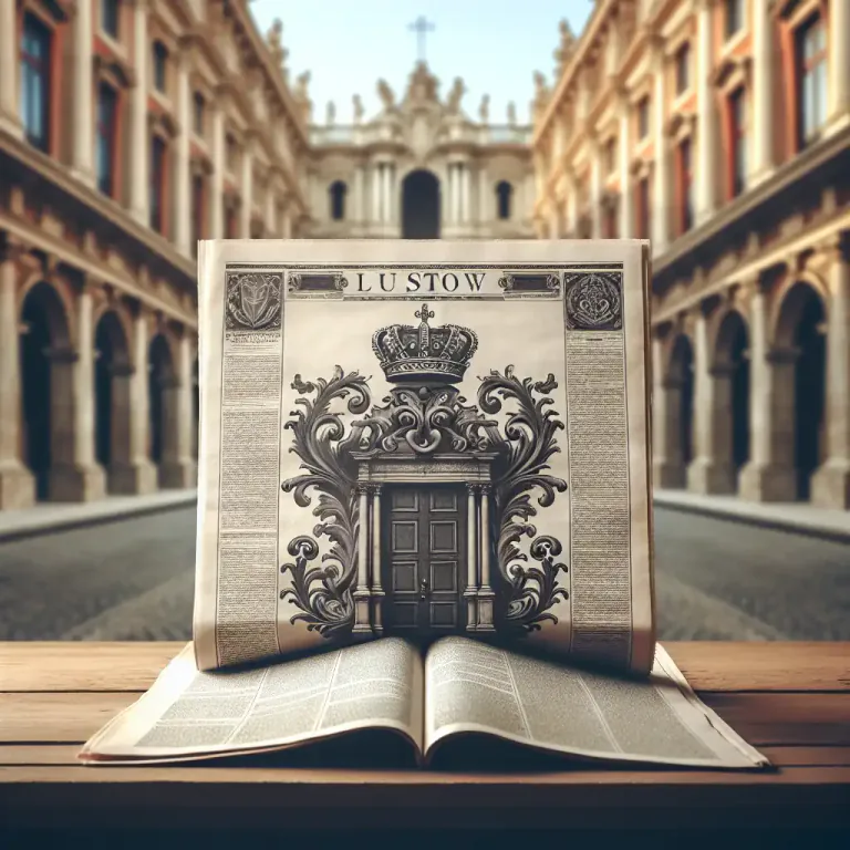 Visual representation of "masthead" - The title of a newspaper or magazine at the top of the front page or first page.