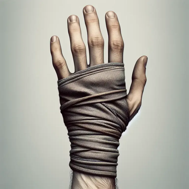 Visual representation of "the gloves are off" - Used to say that people are going to argue or fight in a more serious or aggressive way.