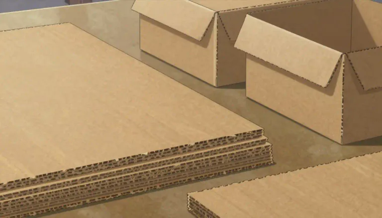 Visual representation of "paperboard" - Paperboard is a thick paper-based material used for making boxes and packaging.