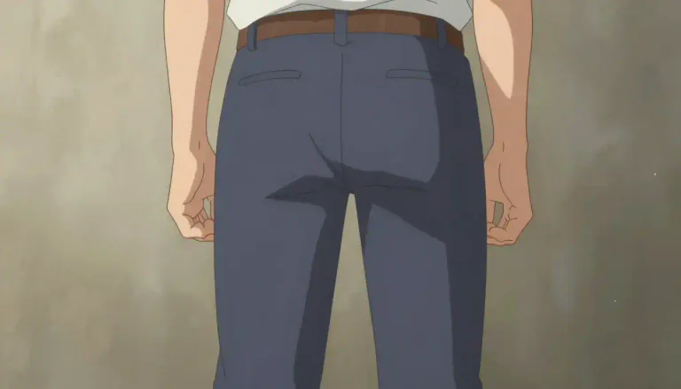 Visual representation of "derriere" - The back part of the human body, commonly referred to as the buttocks.