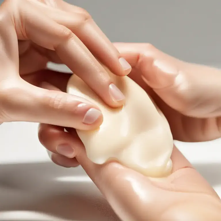 Visual representation of "rub" - To spread a substance onto a surface while moving your hand or a tool back and forth