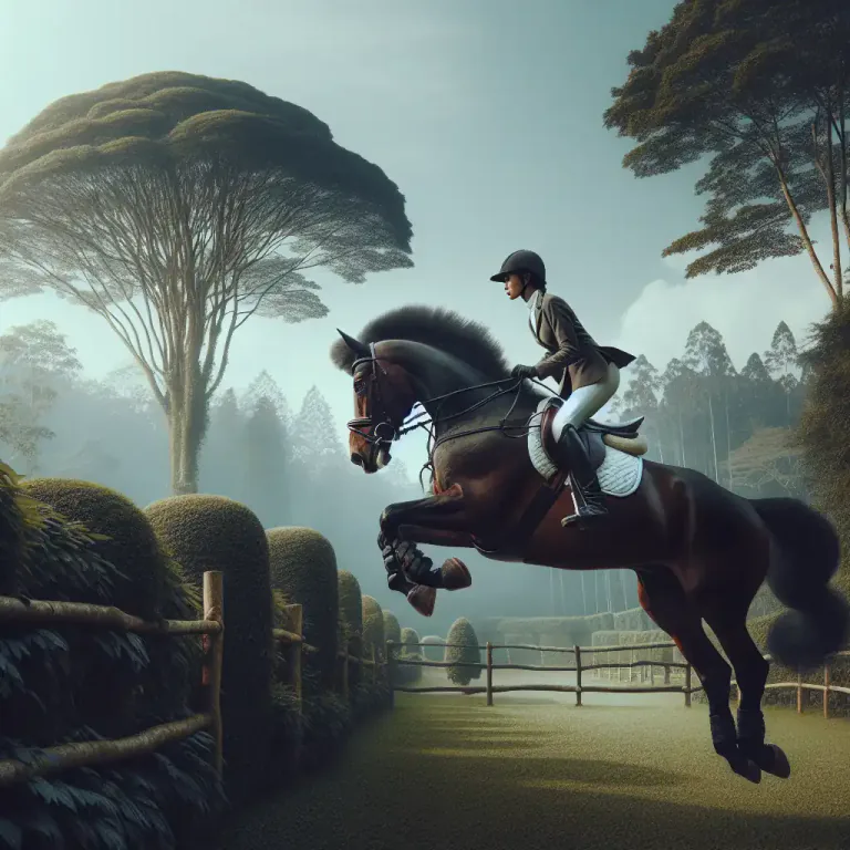 Visual representation of "bullfinch" - A jump in which horse clears a deep narrow fence or hedge