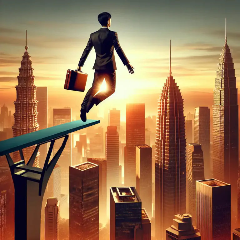 Visual representation of "springboard" - Something that helps you start a process or activity.