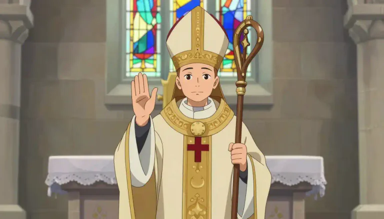 Visual representation of "bishop" - A religious leader in Christianity