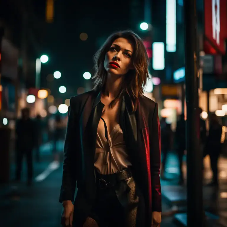 Visual representation of "on/walking the streets" - To be involved in prostitution