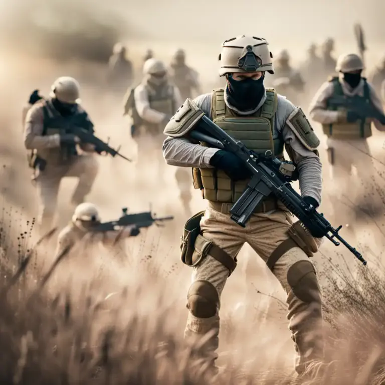 Visual representation of "engagement" - A fight or battle between armed forces