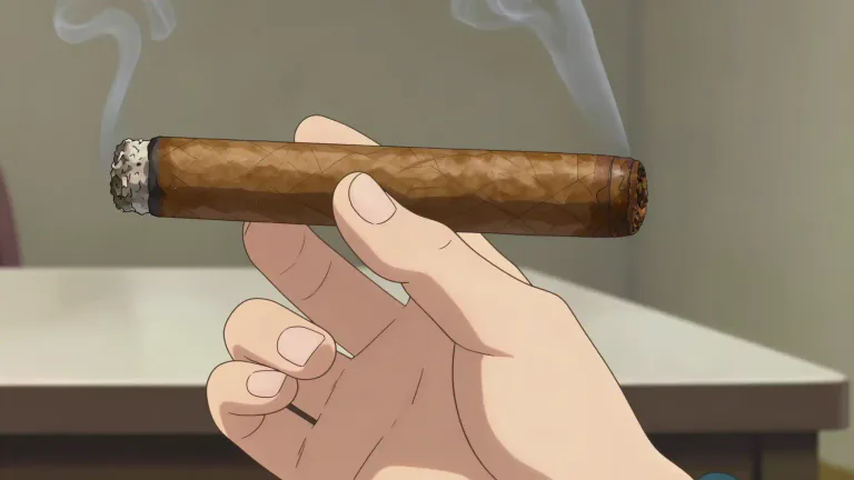 Visual representation of "blunt" - Referring to a particular type of wide, short cigar.
