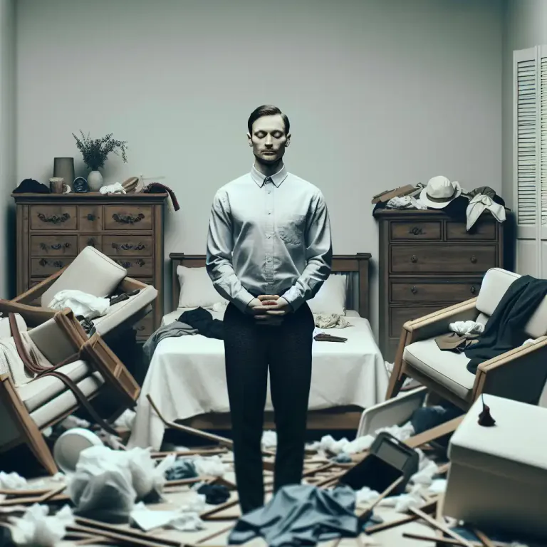 Visual representation of "stoic" - A person who accepts what happens without complaining or showing emotion