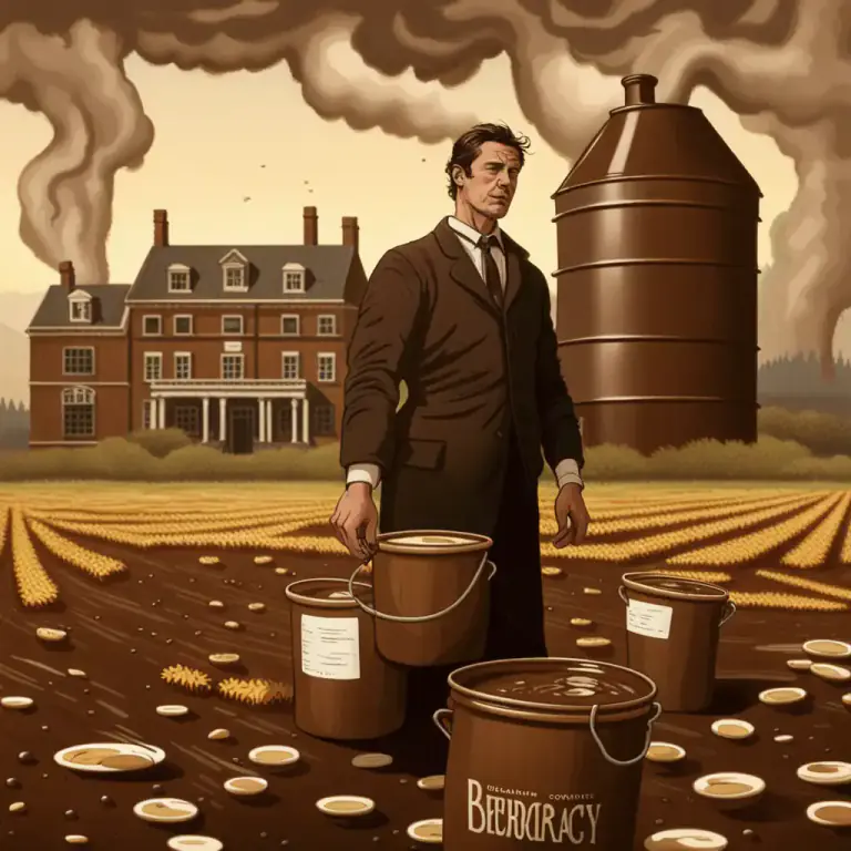 Visual representation of "molasses" - Something that makes movement or progress difficult