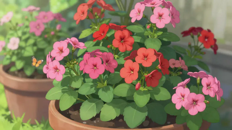 Visual representation of "pelargonium" - A type of flowering plant in the genus Pelargonium, often cultivated for ornamentation in gardens.