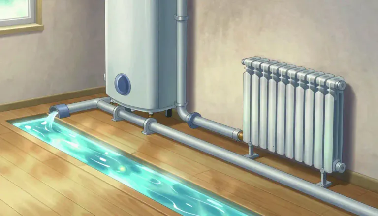 Visual representation of "hydronic" - Relating to systems that use liquids, especially water, for heating or cooling.
