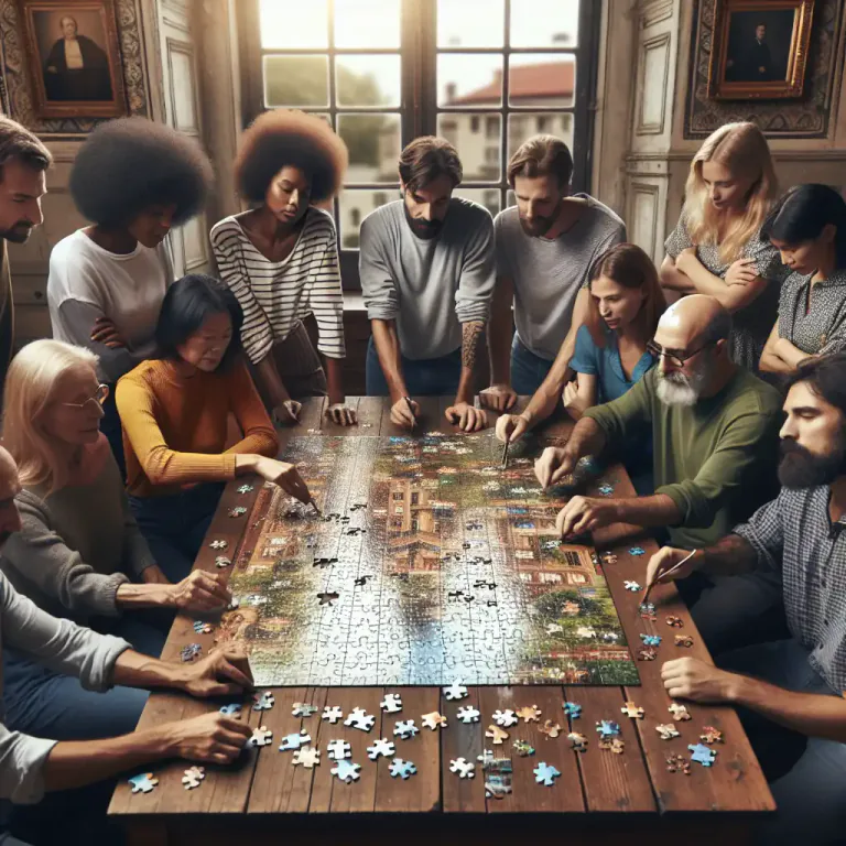 Visual representation of "solidify" - To unite, come together, or form a whole