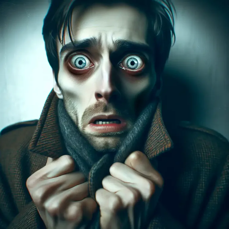 Visual representation of "shudder" - a strong feeling of fear or disgust