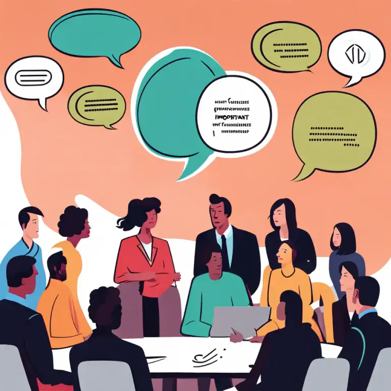 Visual representation of "chatter" - Minor or idle talk