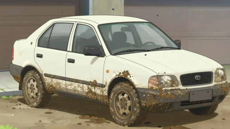 Visual representation of "filthy" - very dirty and unpleasant