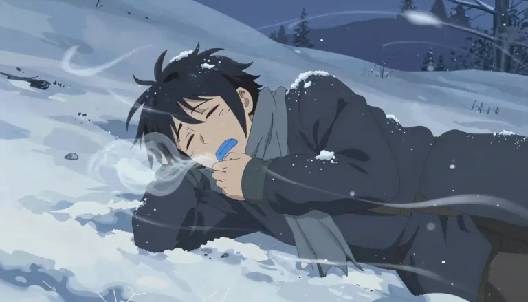 Visual representation of "hypothermia" - Hypothermia is a medical condition that occurs when the body loses heat faster than it can produce it, causing a dangerously low body temperature.