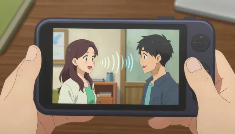 Visual representation of "videophone" - A videophone is a device that allows two or more individuals to communicate through audio and video, enabling face-to-face interaction in real-time over distances.