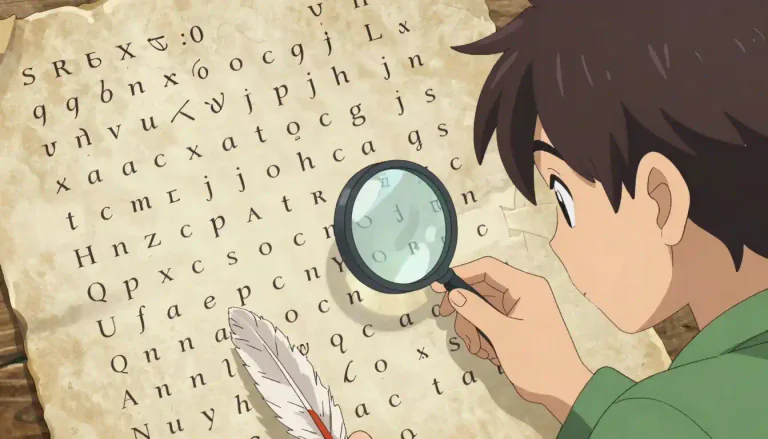 Visual representation of "cryptogram" - A cryptogram is a text that has been written in code, where letters are replaced with other letters.