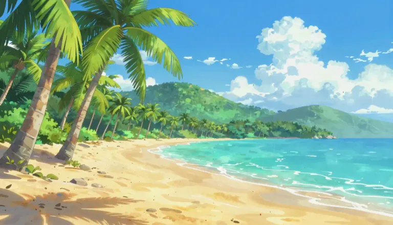 Visual representation of "tropical" - Relating to the regions of the Earth near the equator where it is always warm.