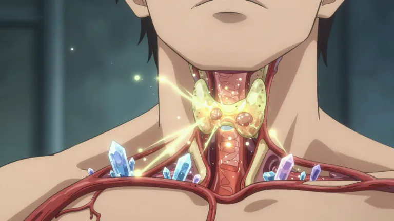 Visual representation of "hyperparathyroidism" - A condition caused by overactivity of the parathyroid glands, resulting in excess levels of calcium in the blood.