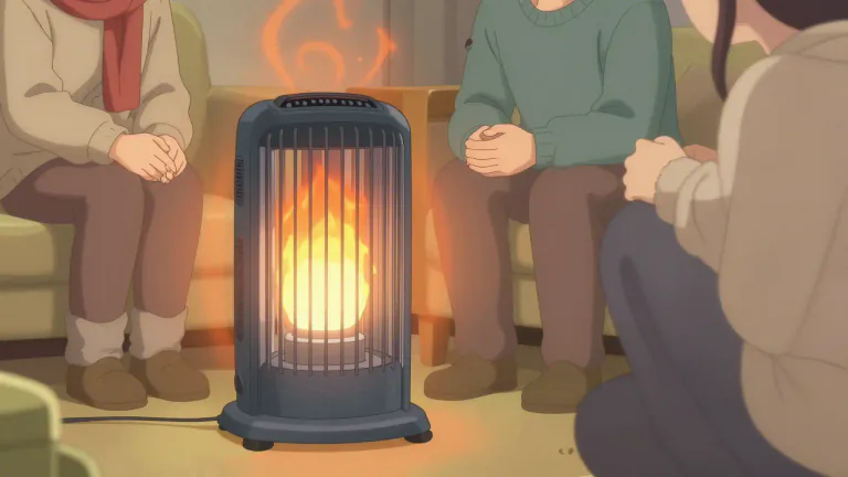 Visual representation of "heater" - A device that produces and gives off heat, often to keep a room or building warm.