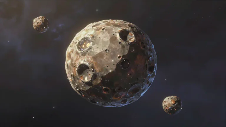 Visual representation of "meteoroid" - A meteoroid is a small rocky or metallic body in outer space, smaller than an asteroid.