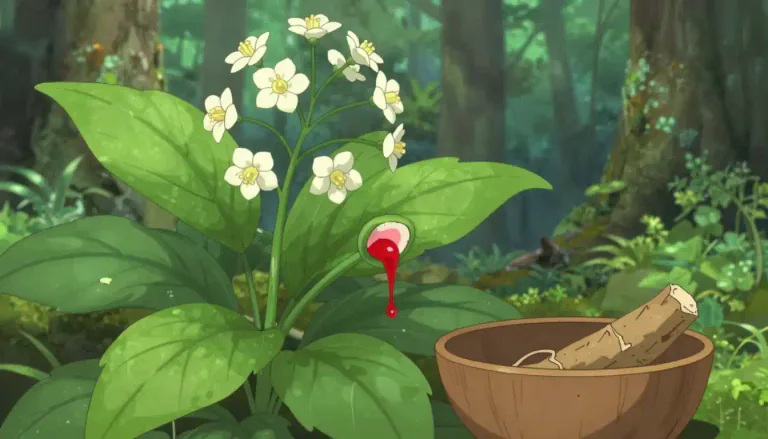 Visual representation of "bloodroot" - A plant native to North America, known for its white flowers and red sap, often used in traditional medicine.
